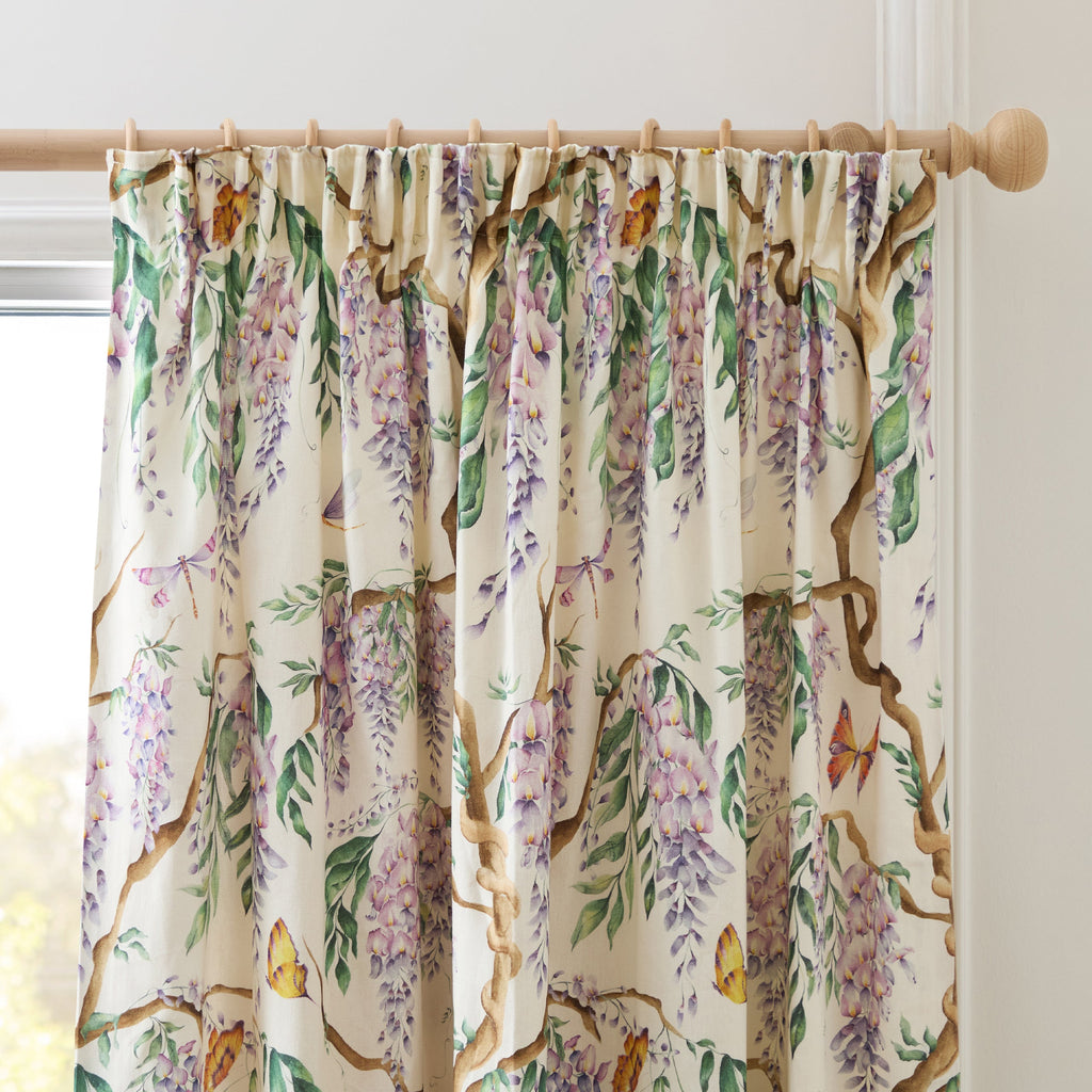 Mariposa Printed Pencil Pleat Curtains