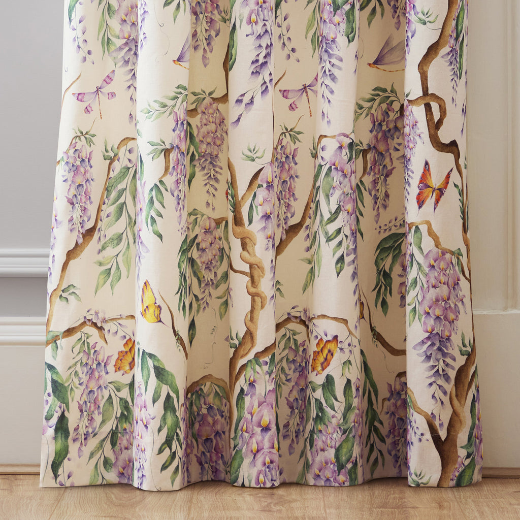 Mariposa Printed Pencil Pleat Curtains