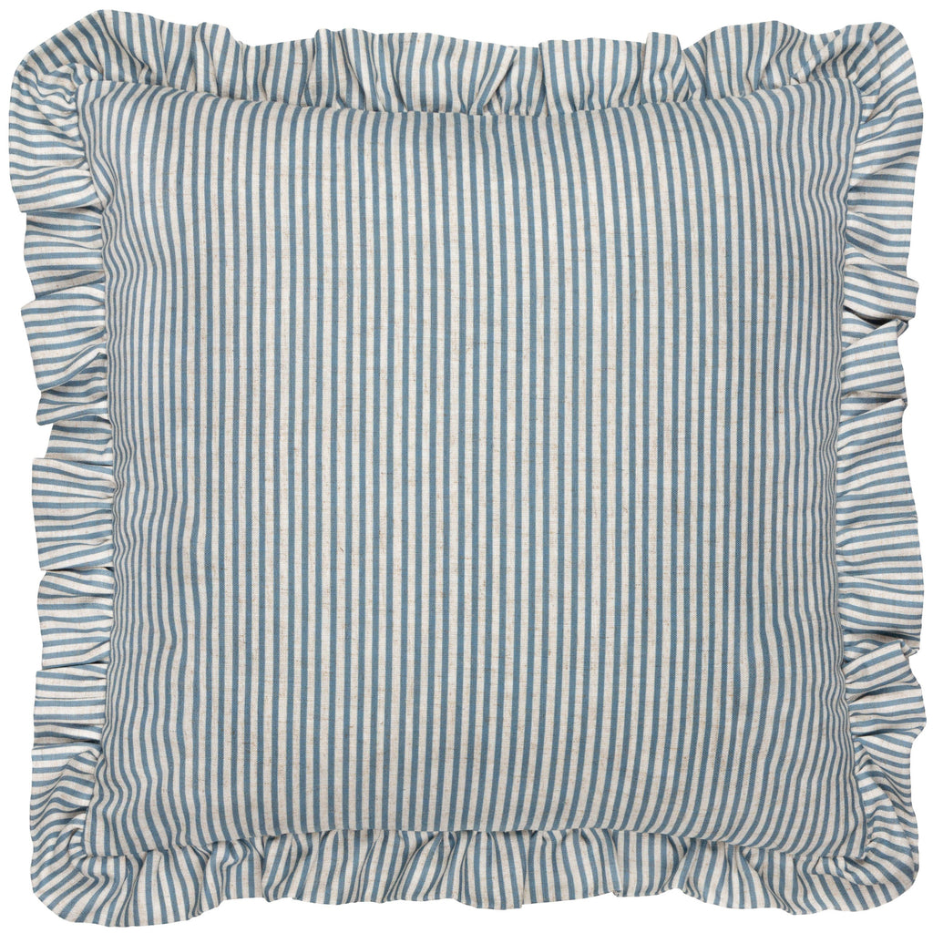 Martha Embroidered Ruffle Cushion