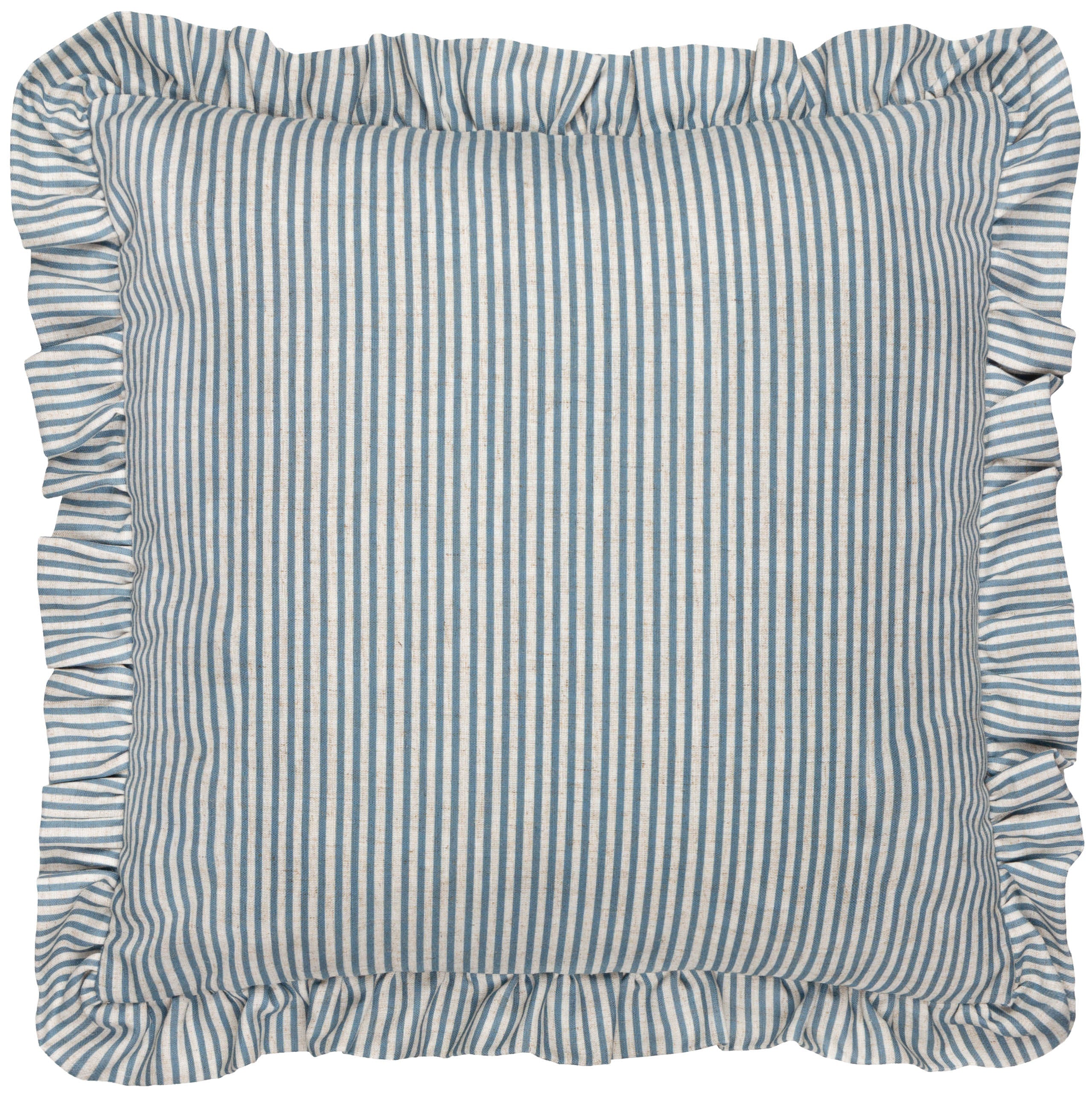 Martha Embroidered Ruffle Cushion