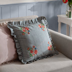 Martha Embroidered Ruffle Cushion