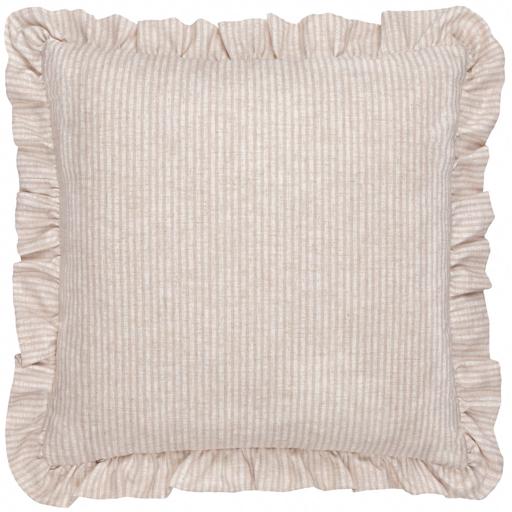 Martha Embroidered Ruffle Cushion