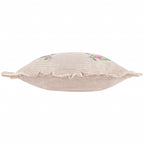 Martha Embroidered Ruffle Cushion