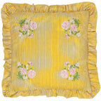 Martha Embroidered Ruffle Cushion