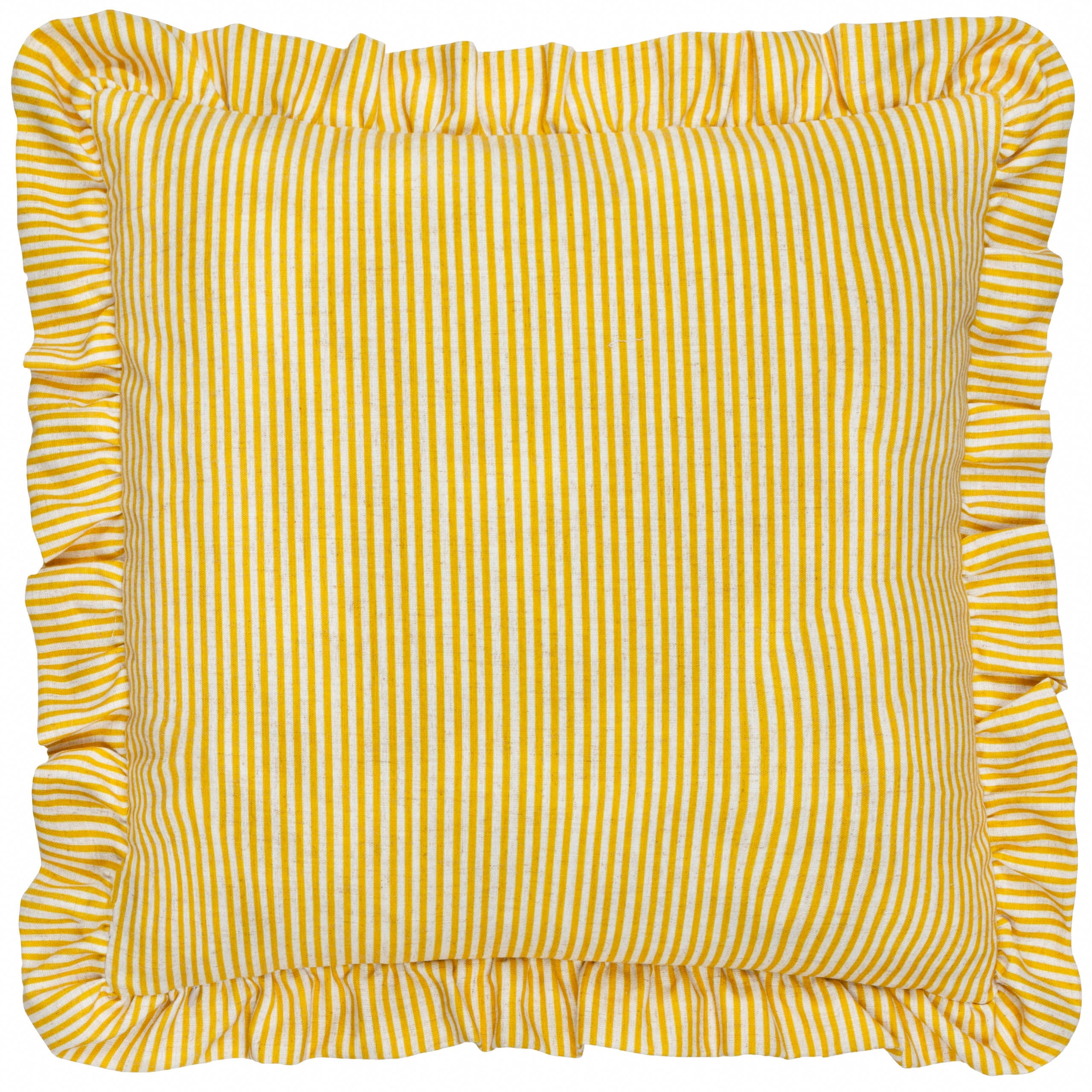 Martha Embroidered Ruffle Cushion