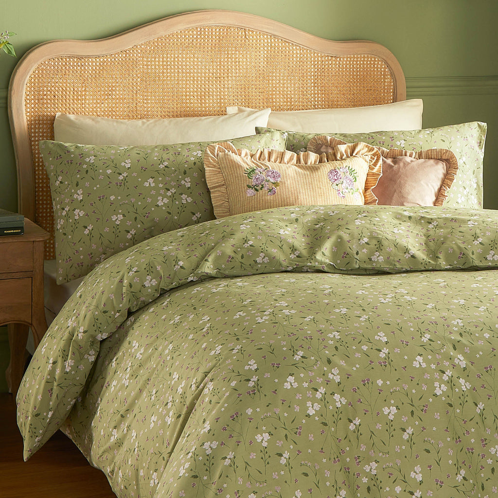 Martha Embroidered Ruffle Cushion