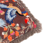 Mirrored Toucan Embroidered Cushion