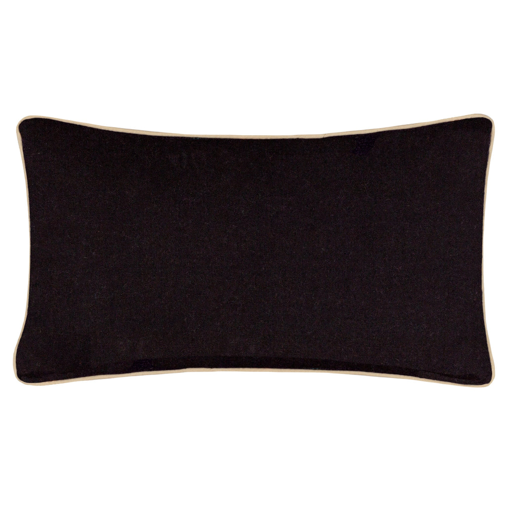 Mirrored Zebra Embroidered Cushion