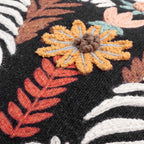 Mirrored Zebra Embroidered Cushion