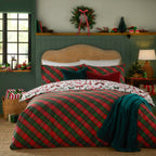 Nathalie Festive Bows Printed Duvet Cover Set