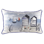 Nautical Beach Rectangular Cushion Navy