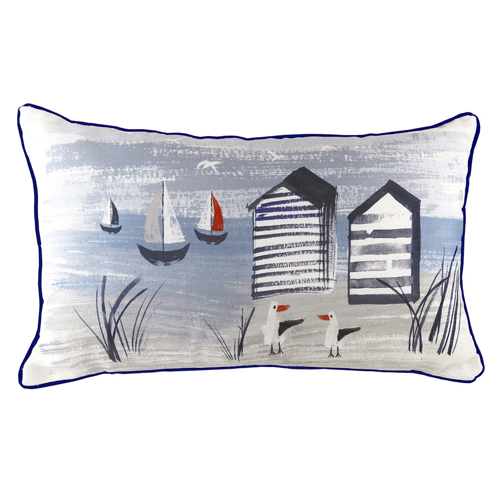 Nautical Beach Rectangular Cushion Navy