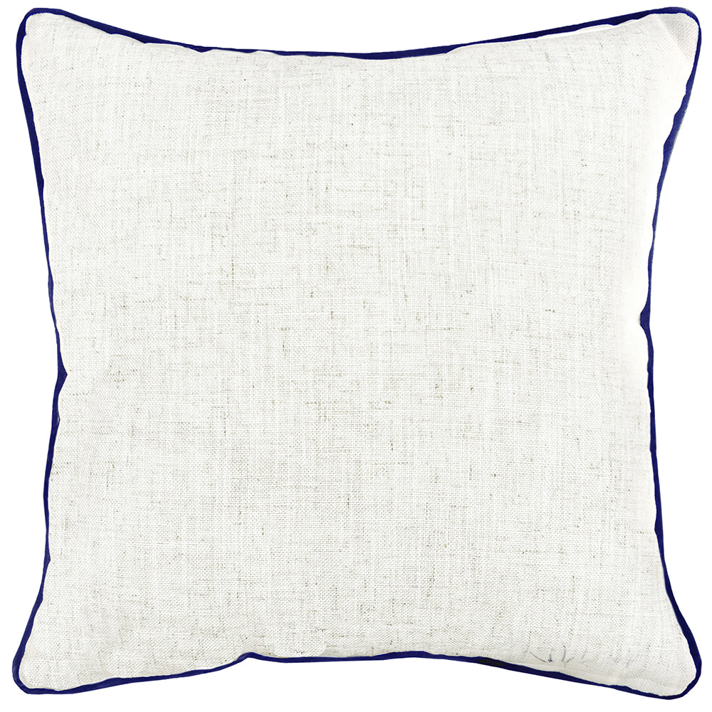 Nautical Sailboats Cushion Navy