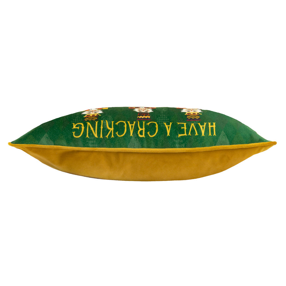 Nutcracker Cracking Christmas Cushion