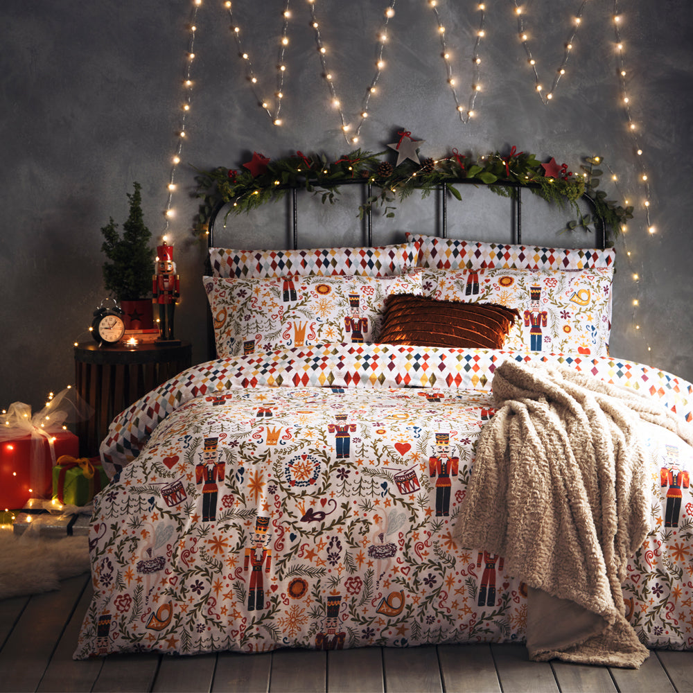 Nutcracker Christmas Duvet Cover Set