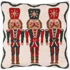 Nutcracker Trio Tufted Cushion