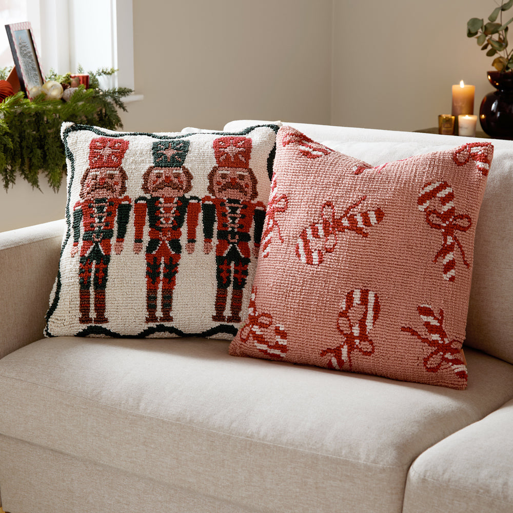 Nutcracker Trio Tufted Cushion