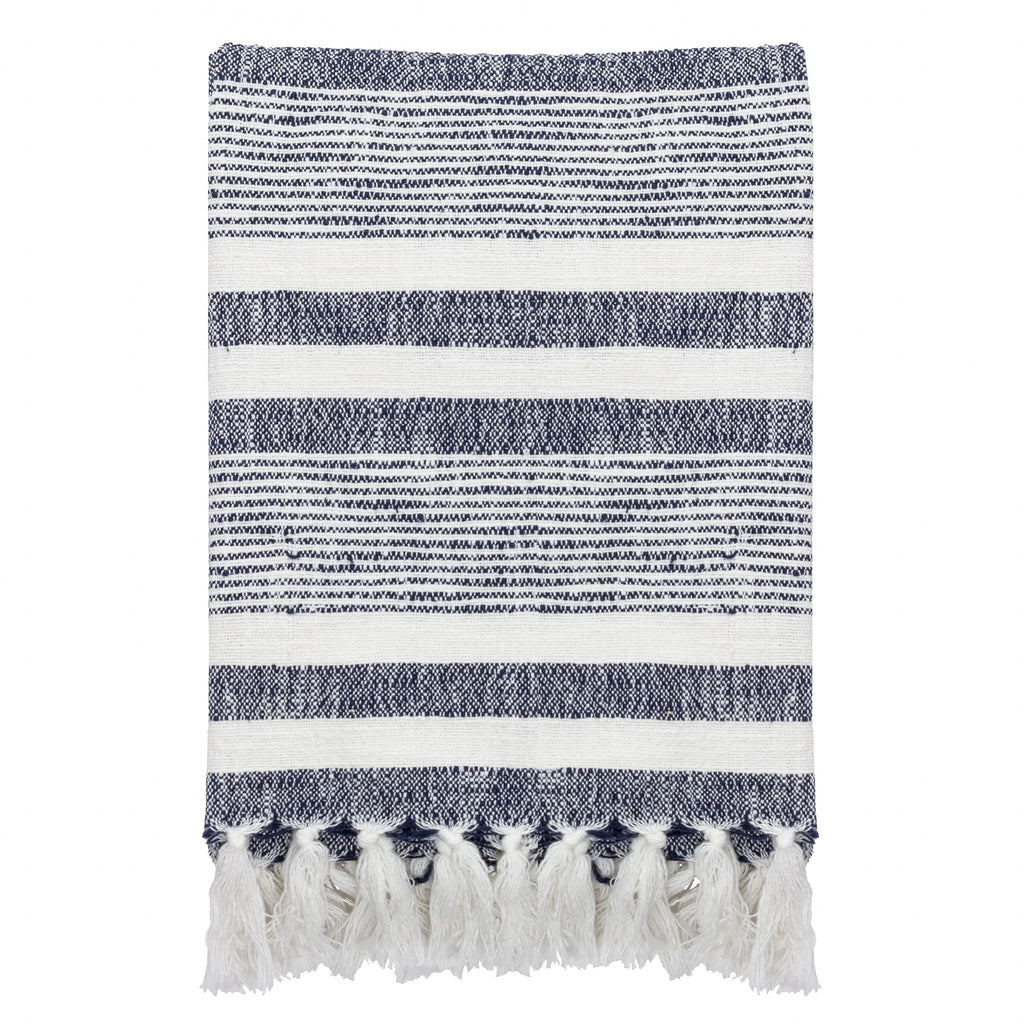 Neela Stripe Fringed Throws