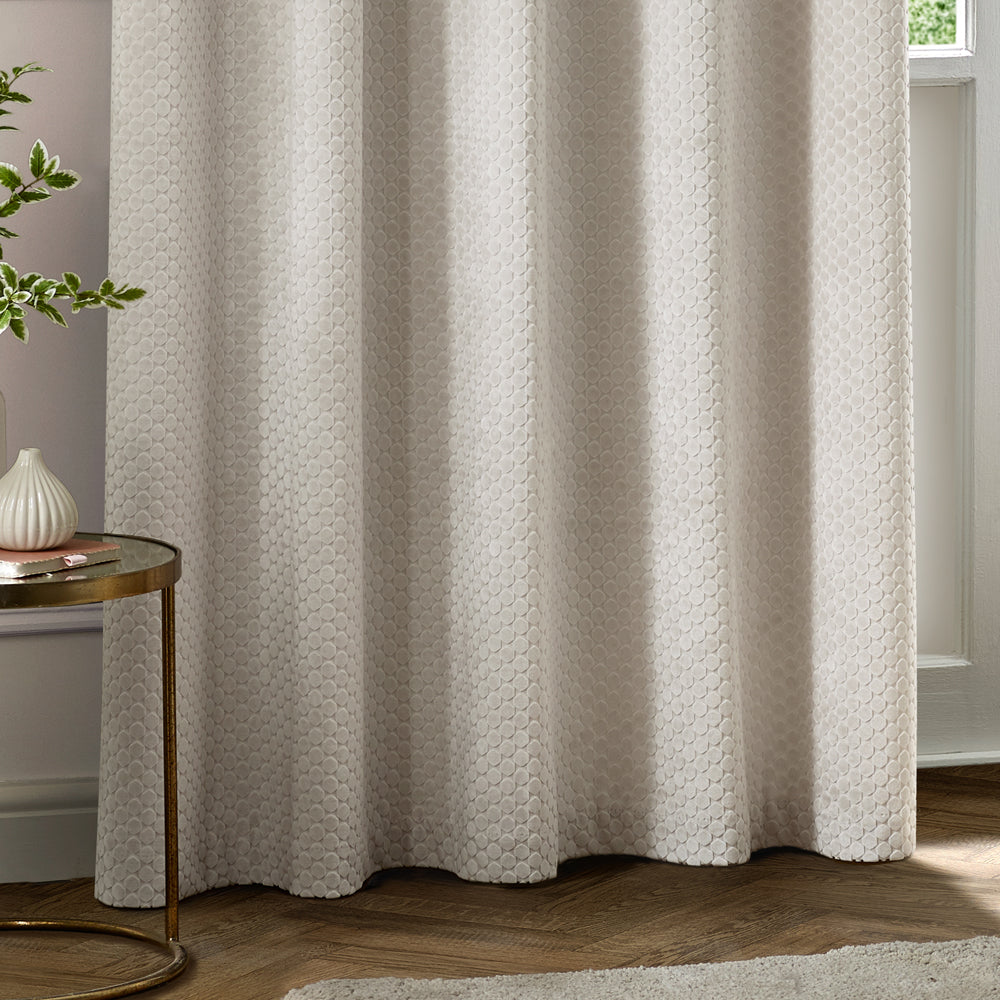 Neptune Velvet Room Darkening Eyelet Curtains