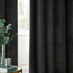 Neptune Velvet Room Darkening Eyelet Curtains