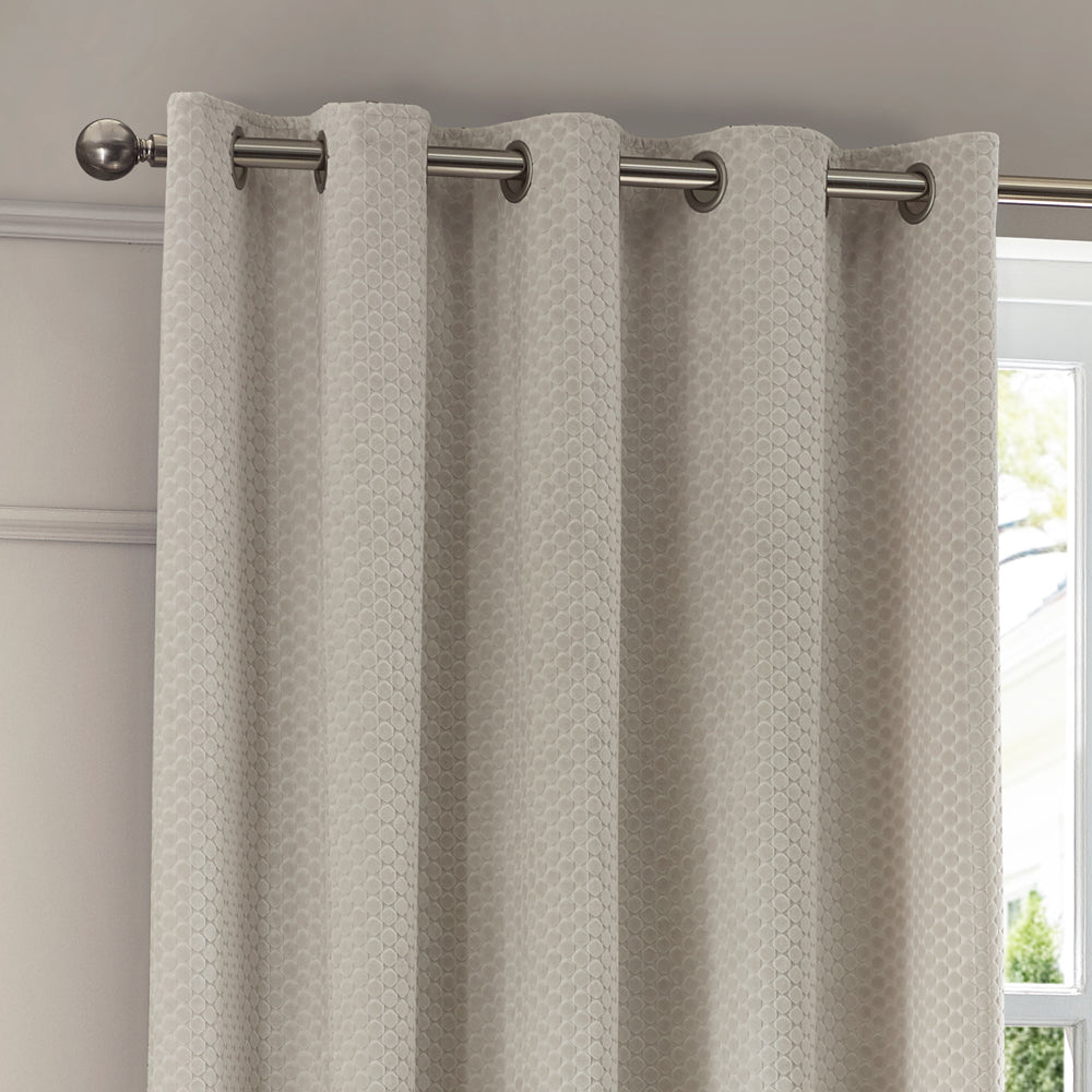 Neptune Velvet Room Darkening Eyelet Curtains