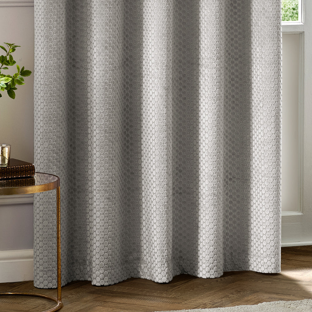 Neptune Velvet Room Darkening Eyelet Curtains