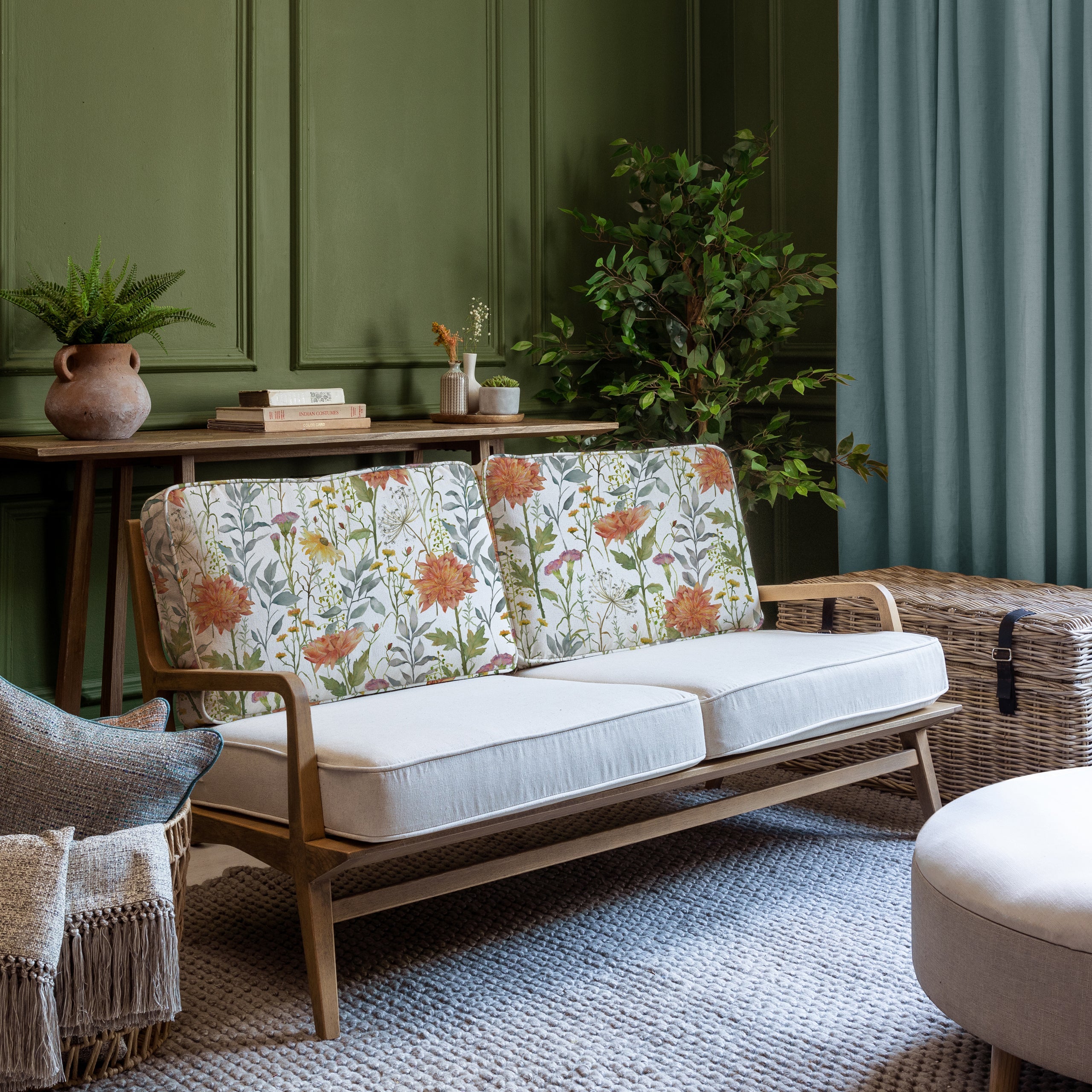 Delamere Printed Idris 2-Seater Sofa