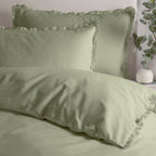 Tilly 100% Cotton Ruffle Duvet Cover Set