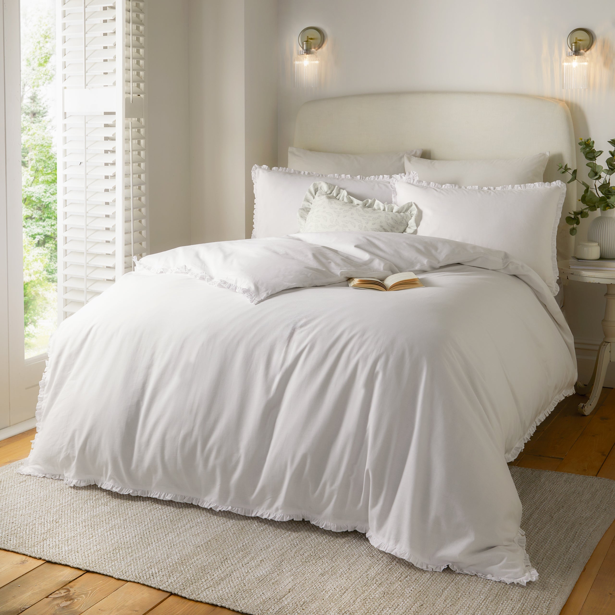 Tilly 100% Cotton Ruffle Duvet Cover Set
