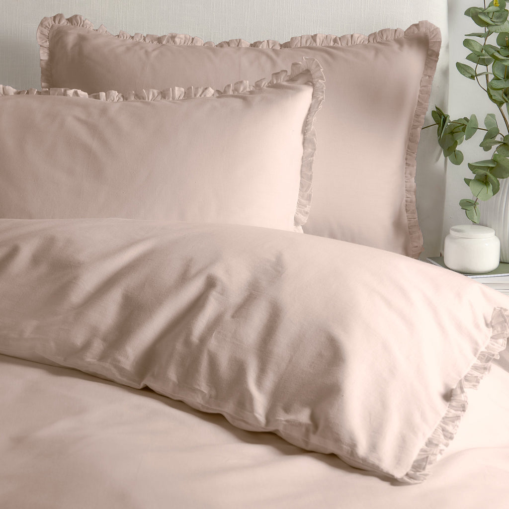 Tilly 100% Cotton Ruffle Duvet Cover Set