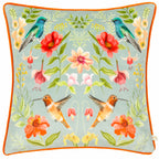 Nectar Garden Blossom Piped Velvet Cushion