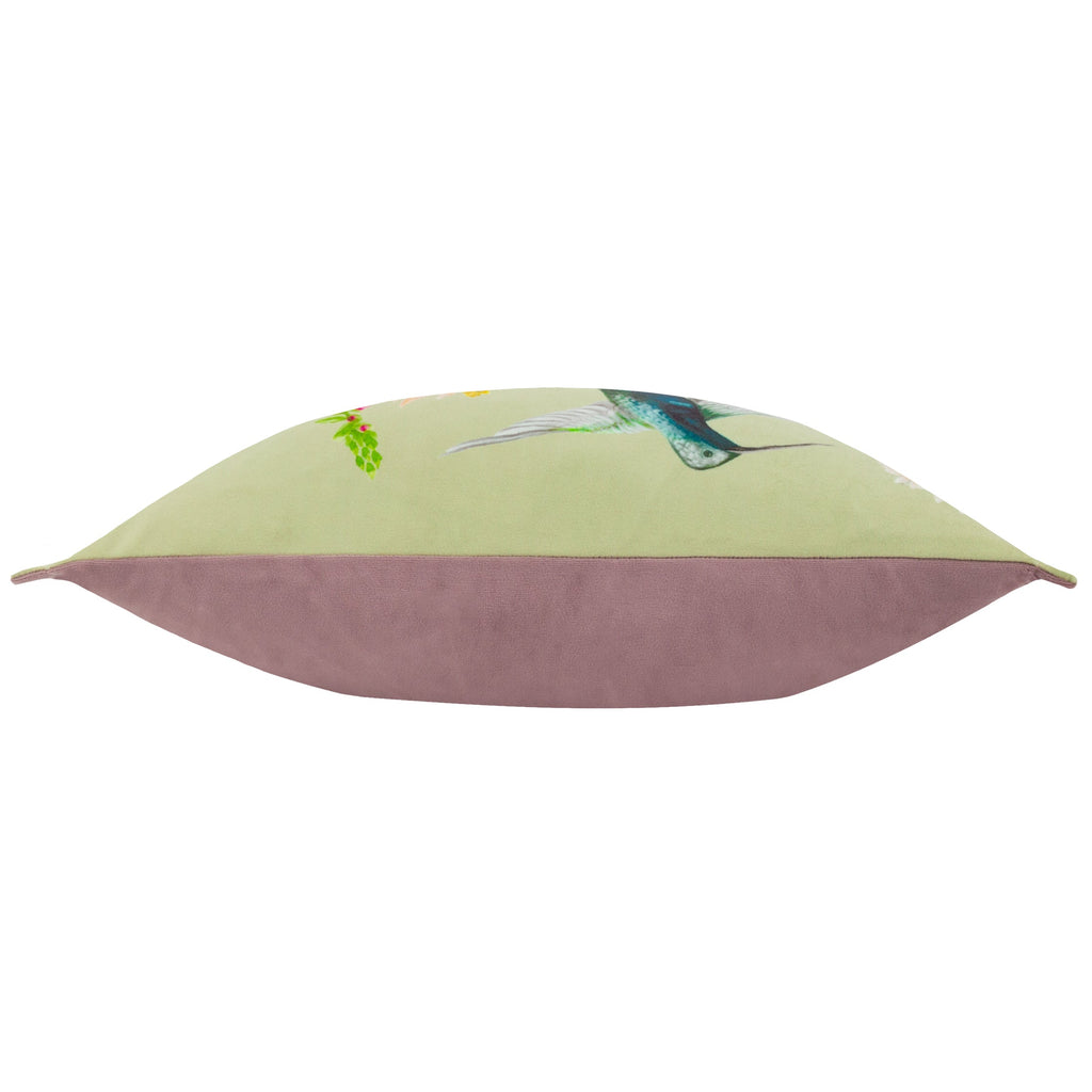 Nectar Garden Hummingbird Velvet Cushion