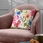 Nectar Garden Petunia Floral Piped Cushion