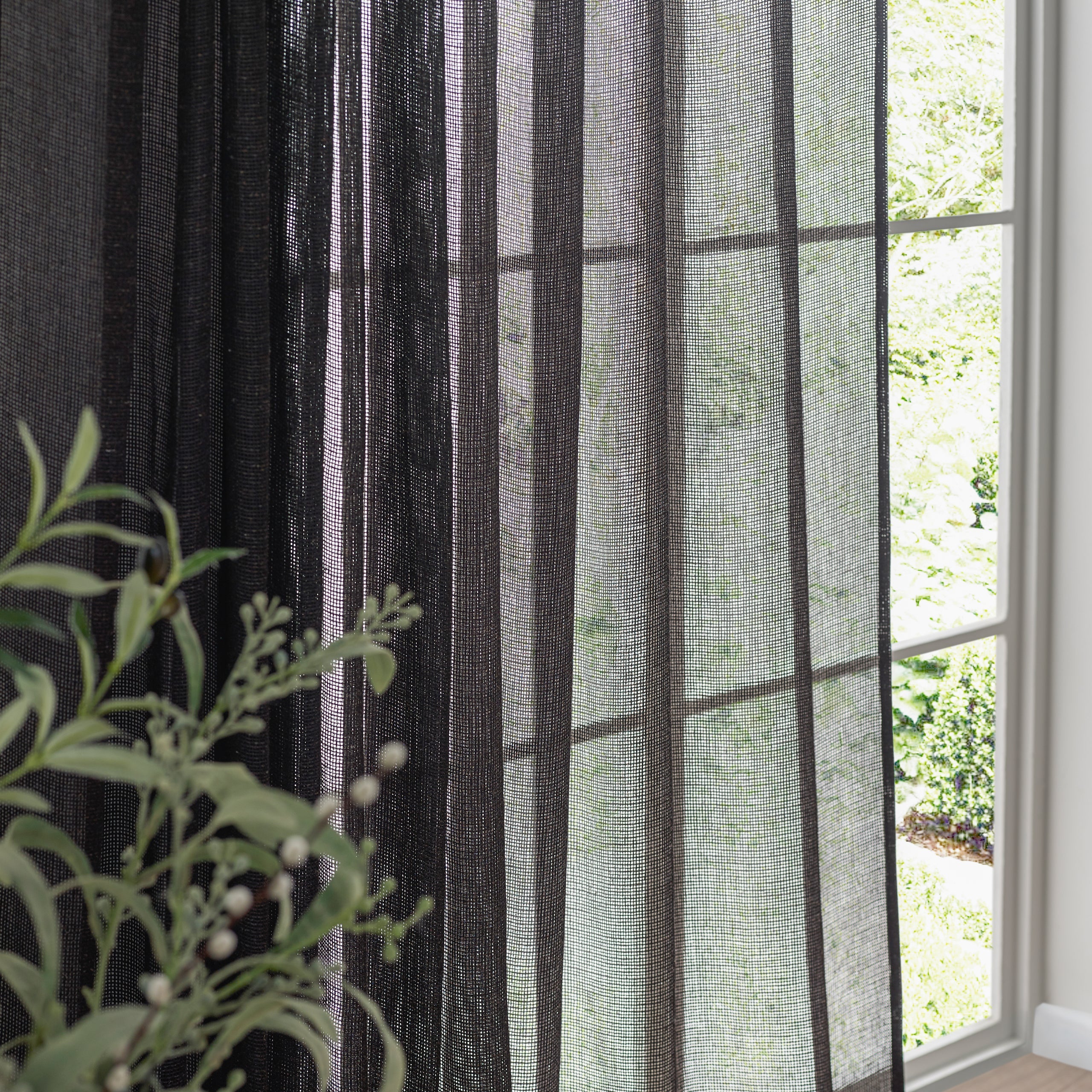 Nimbus Sheer Tie Top Curtain Panel