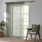 Nimbus Sheer Tie Top Curtain Panel
