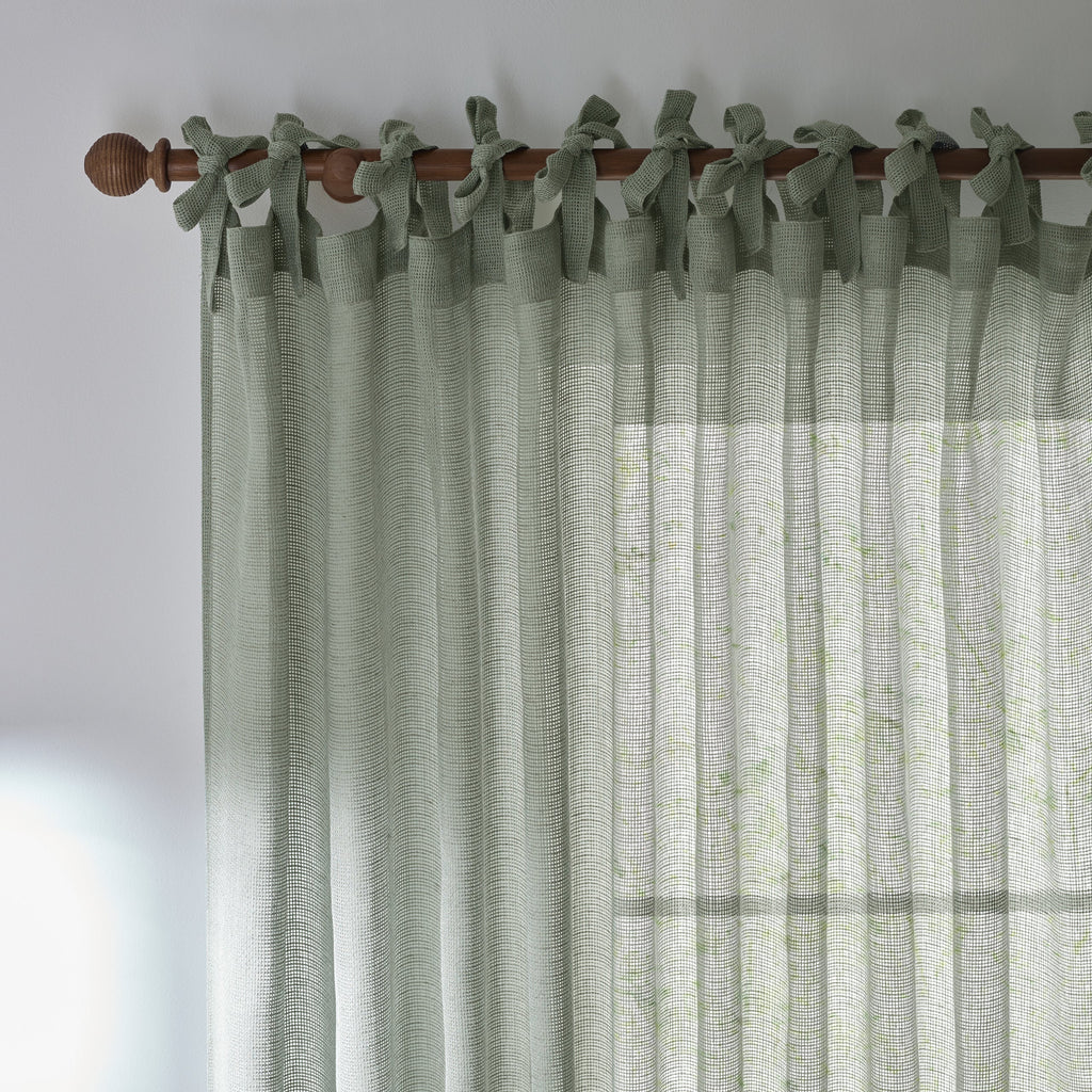 Nimbus Sheer Tie Top Curtain Panel