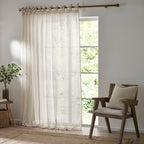 Nimbus Sheer Tie Top Curtain Panel