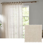 Nimbus Sheer Tie Top Curtain Panel