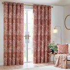 Nola Abstract 100% Cotton Lined Curtains