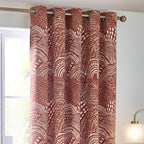 Nola Abstract 100% Cotton Lined Curtains