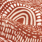 Nola Abstract 100% Cotton Lined Curtains