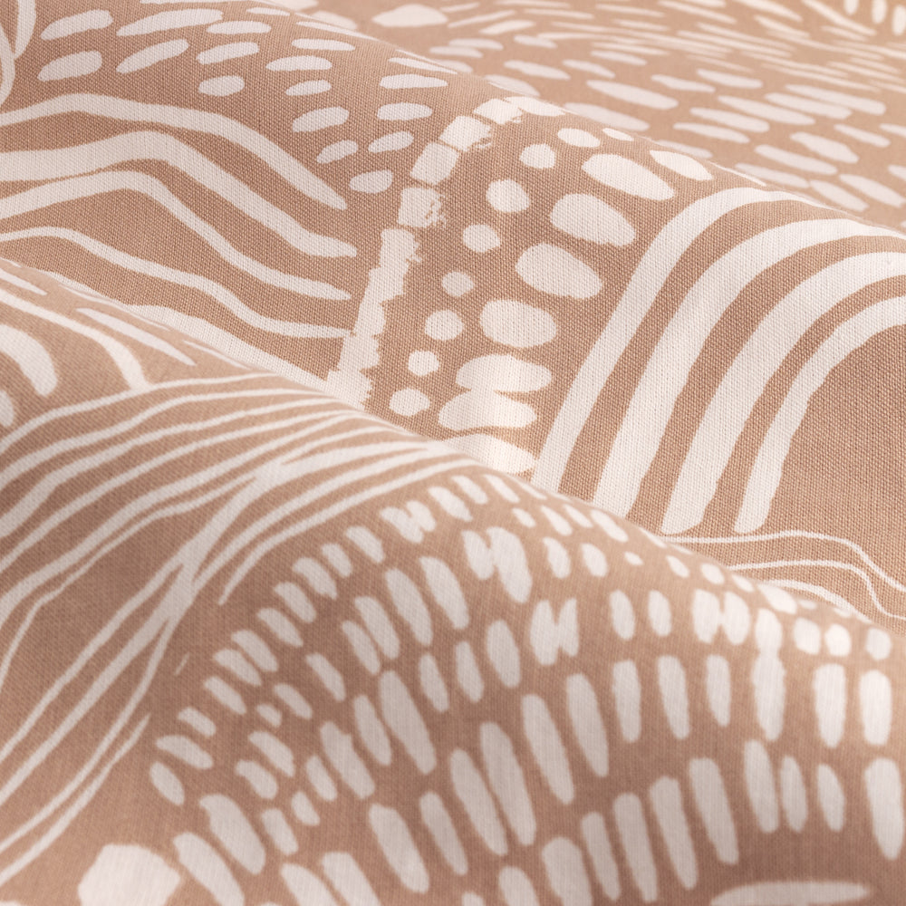 Nola Abstract 100% Cotton Lined Curtains