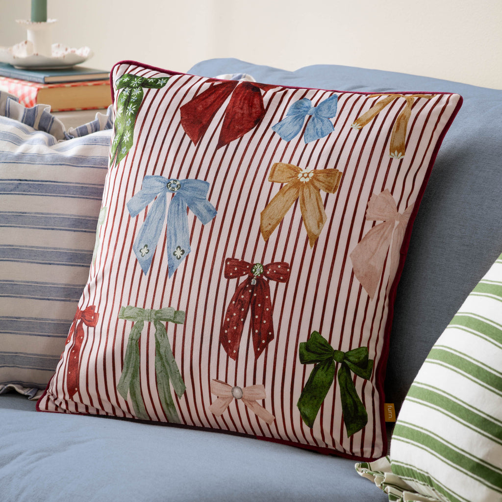 Noortje Bows Printed Cushion
