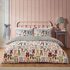 Noortje Bows Printed Reversible Duvet Cover Set
