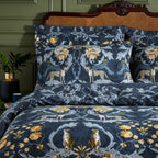 Nouvilla Cheetah Floral Duvet Cover Set