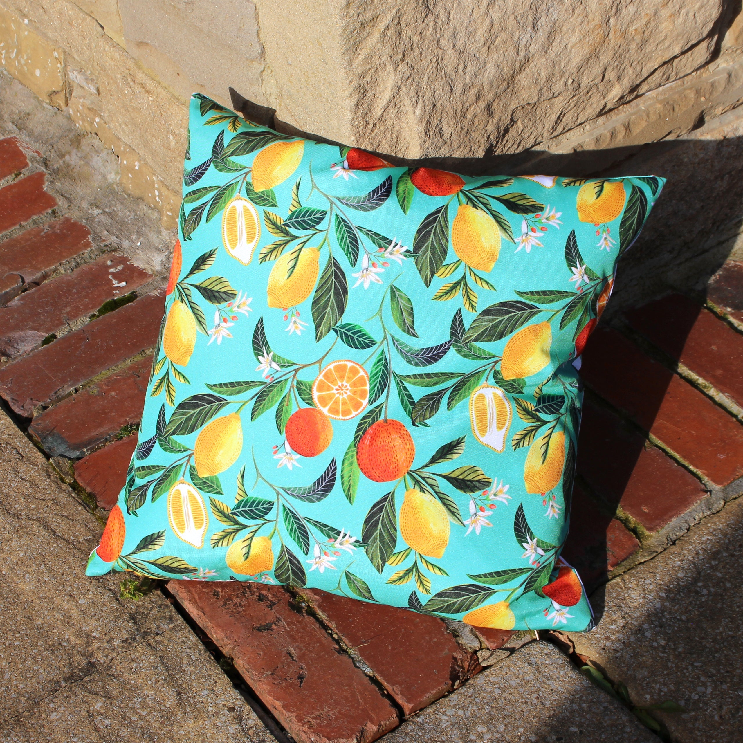 Orange Blossom Outdoor Cushion