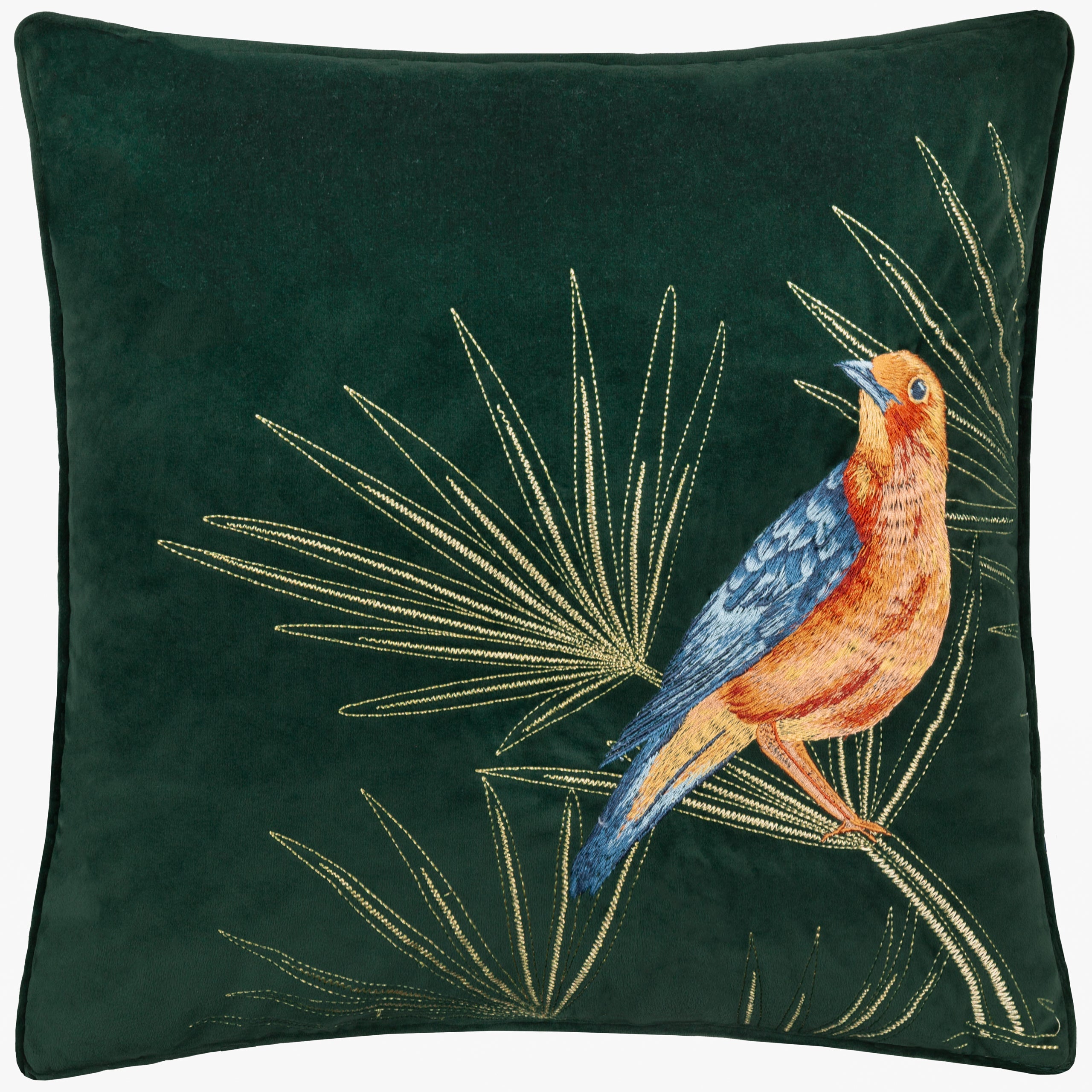 Odisha Exotic Bird Embroidered Cushion