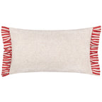 Okara Leopards Printed Ruffle Cushion