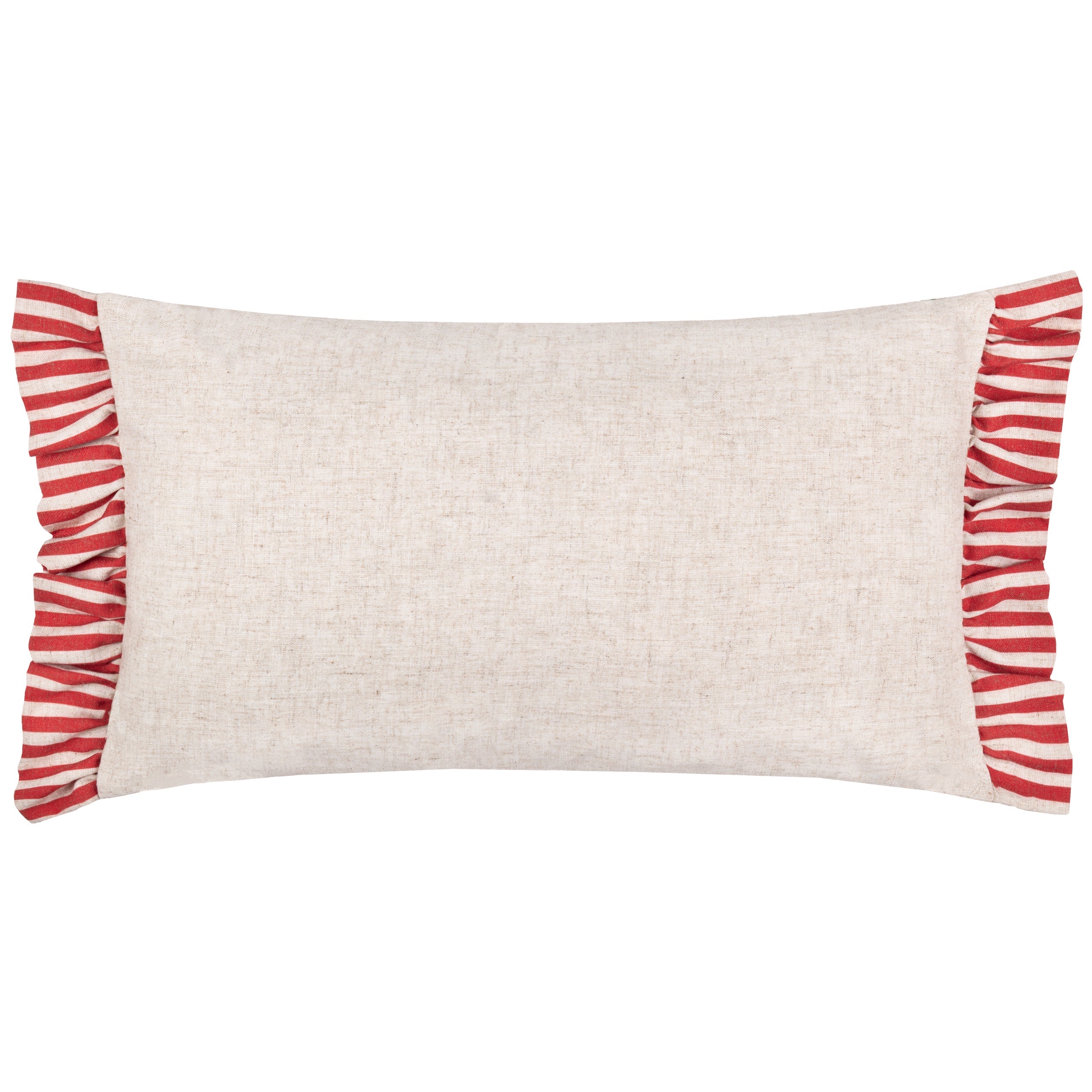 Okara Leopards Printed Ruffle Cushion