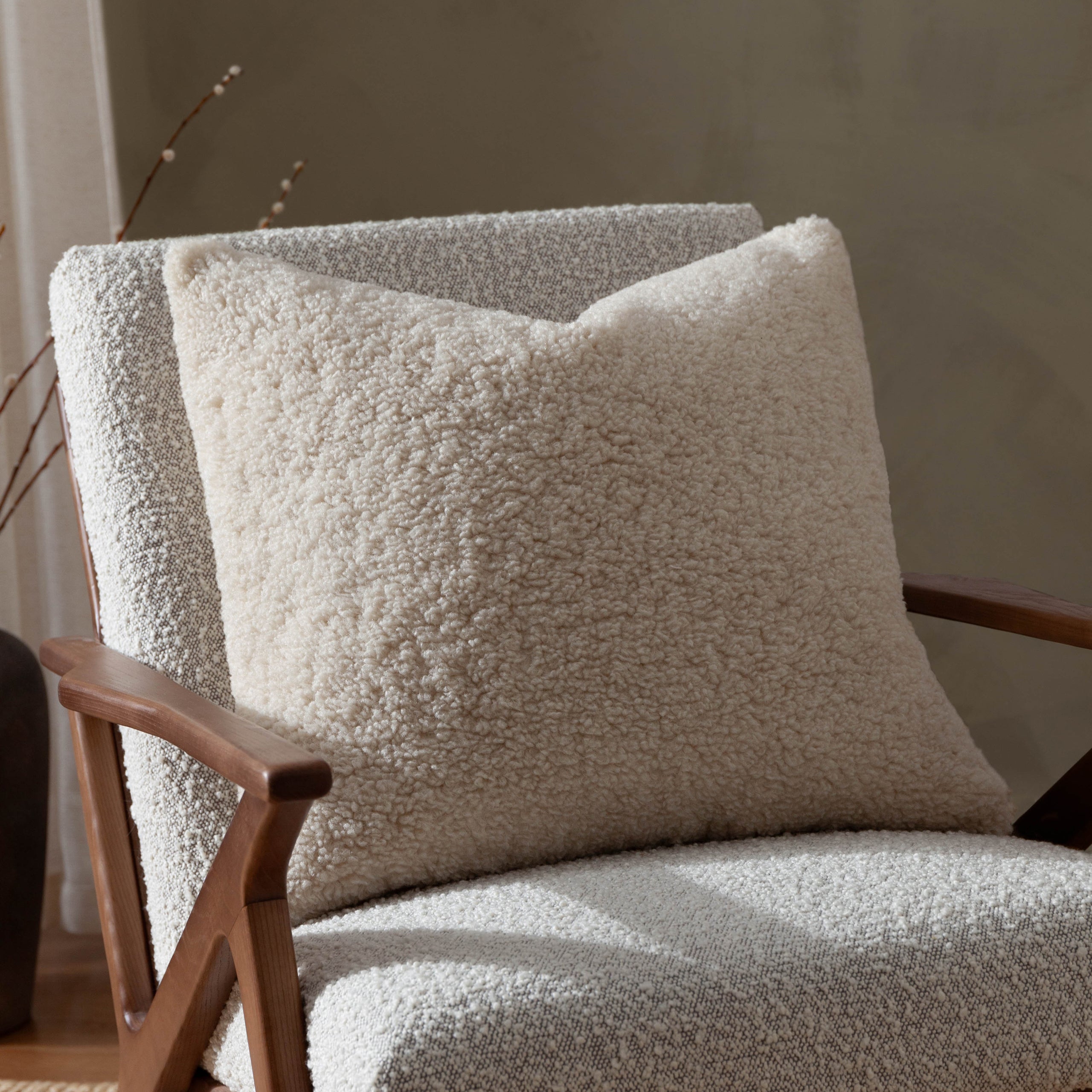 Olann Faux Shearling Cushion